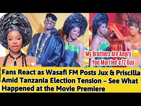 Видео: Мои братья злятся, что ты вышла замуж за парня из TZ 😂, Wasafi FM вызывает реакцию у Jux и Priscy
