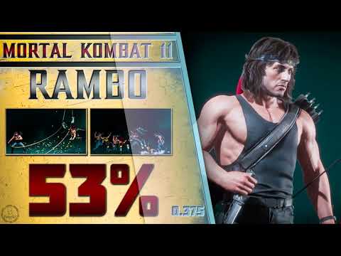 Видео: Rambo / Рэмбо Combo Guide. Mortal Kombat 11