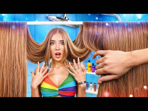 Видео: Короткие vs Длинные vs Гига Длинные Волосы! Типы Девушек на Свиданиях