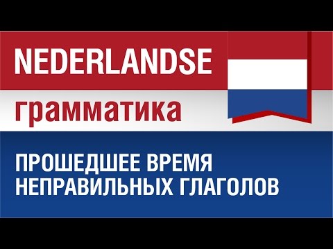 Видео: Голландский язык. Прошедшее время неправильных глаголов. Елена Шипилова.