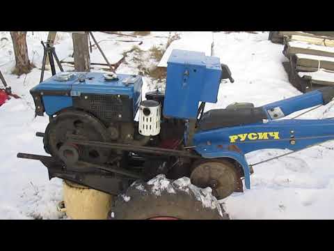 Видео: Мини обзор мотоблока русич-8. ( продан)
