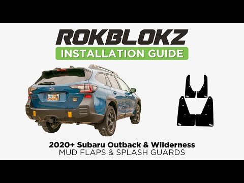 Видео: Как установить брызговики RokBlokz на Subaru Outback 2020+ и Outback 2021+ WILDERNESS