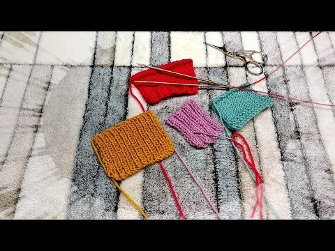 Видео: Эластичное закрытие петель иглой.Резинка1х1,2х2,лицевая гладь.