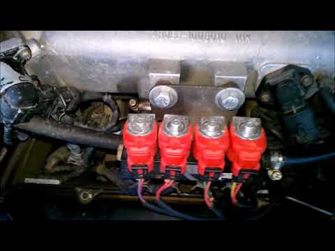 Видео: Не равномерность впрыска, дёрганье(вибрация) при старте.При установленом ГБО.
