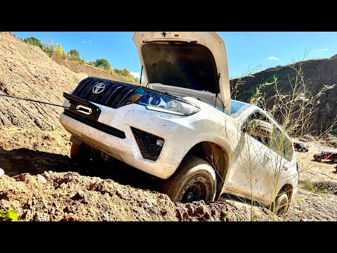 Видео: Prado, который не смог... Gladiator, Нива, Рубикон, Чероки 400лс в карьере!