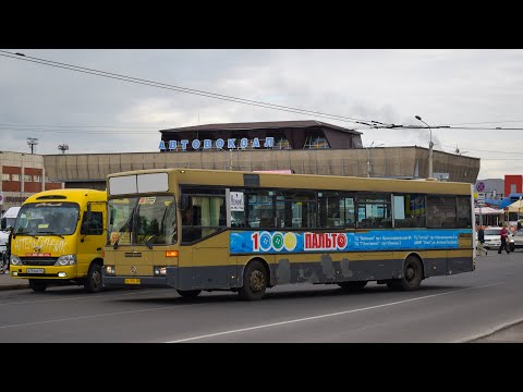 Видео: Автобус Mercedes-Benz O405 (АВ 912 22). Покатушки по Барнаулу. / Ride on the Mercedes-Benz O405 bus.