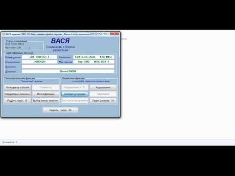 Видео: Адаптация DSG6 с помощью ВАСЯ VCDS
