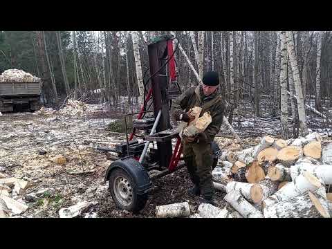 Видео: Дровокол в деле.