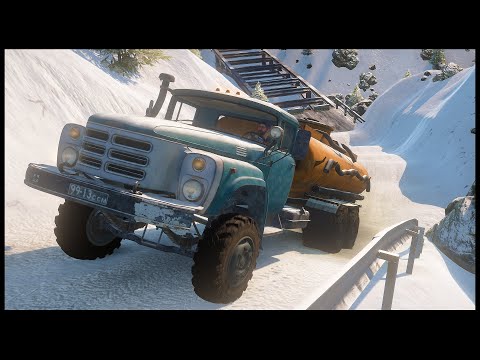 Видео: РЕЗКАЯ ГОРА С СНЕГОМ! Кто ЗАЕДЕТ? - SnowRunner