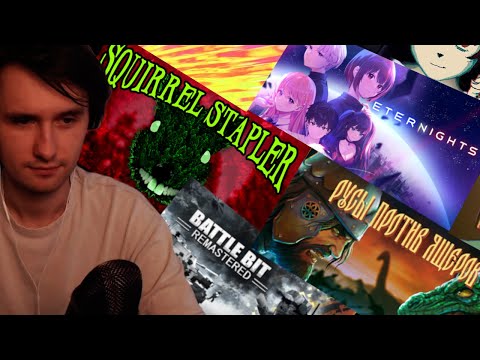 Видео: Юзя ищет хорошие игры(Squirrel Stapler, Eternights, BattleBit Remastered)