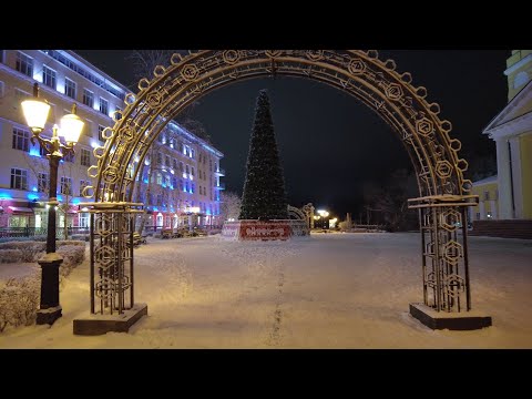 Видео: Ночная Пермь (Эспланада, Соборная площадь)