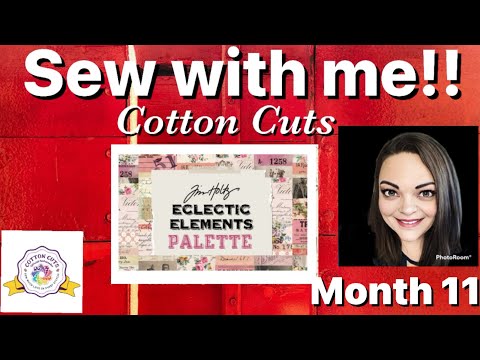 Видео: Шьем со мной! Палитра «Эклектические элементы» Тима Хольца – Зубчатые звёзды от Cotton Cuts – Мес...