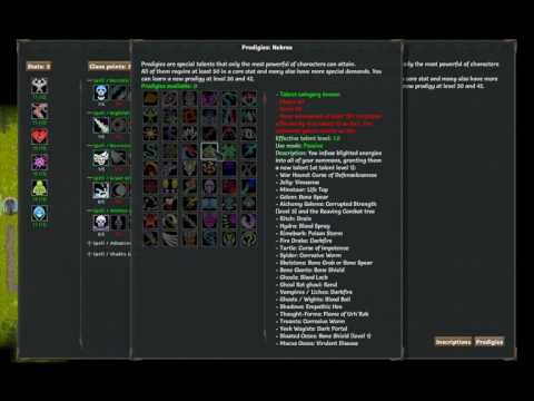 Видео: Tales of Maj'Eyal Обзор класса Necromancer