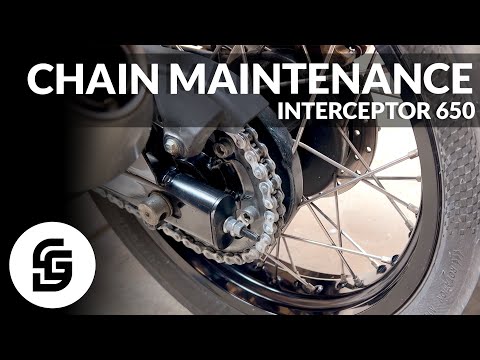 Видео: Самостоятельное обслуживание цепи Royal Enfield Interceptor 650