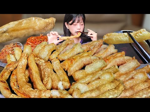 Видео: Sodaechang 3KG Хрустящая жареная в темпуре Daechan?🤤ASMR beef tripe mukbang eating show