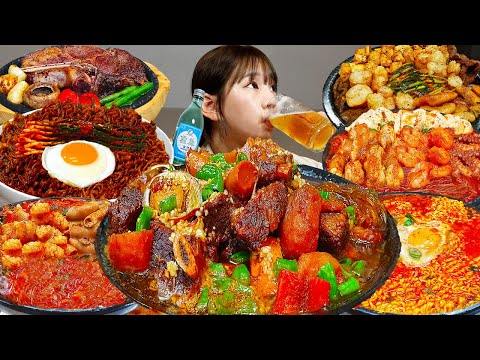 Видео: Sub)Real Mukbang- 13 легендарных видео 2024 года 👩🏻‍🍳 Острый рамен, курица, стейк🔥 ASMR KOREAND FOOD