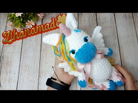 Видео: МК КРОШКА ЕДИНОРОЖКА КРЮЧКОМ ❤ 3-Я ЧАСТЬ