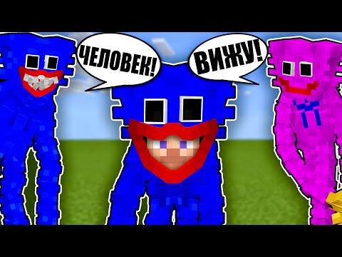 Видео: УЗНАЮТ ЛИ МЕНЯ ХАГГИ ВАГГИ? HUGGY WUGGY POPPY PLAYTIME MINECRAFT МАЙНКРАФТ
