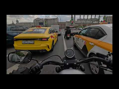 Видео: Прохват по Москве на Harley Davidson Sportster 1200