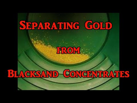 Видео: Как отделить золото от концентрата черного песка.