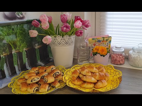 Видео: Вгостях у внученьки!Рогалики с маком для вас мои дорогие!