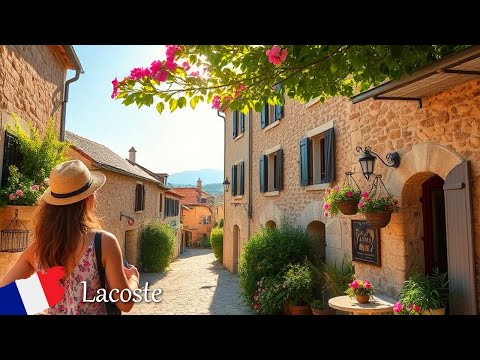 Видео: Lacoste France 🇫🇷 Прогулка по французской деревне 🌞 Самые красивые деревни Прованса 🌷 Прогулка 4K