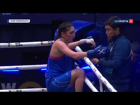 Видео: 🇰🇿 Аида Абикеева (65 кг) - первая финалистка от Казахстана на ЧМ-2025 по боксу в Ливерпуле!