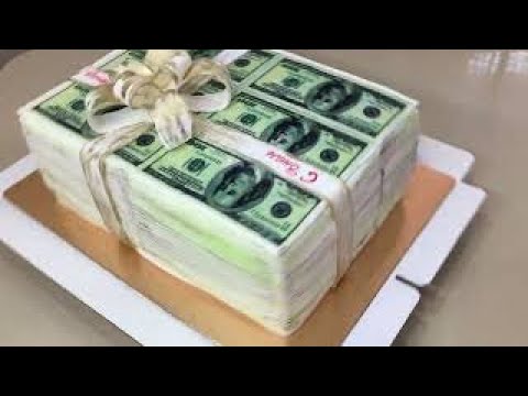 Видео: Торт пачка денег#Cake wad of money#Подробное видео по оформлению торта мастикой из маршмелоу