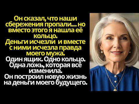 Видео: Мой муж говорил мне, что наши сбережения пропали, пока я не нашла в ее ящике секретное обручальное к
