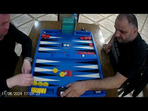 Видео: В.Фесенко - А.Долунц. Длинные нарды блиц