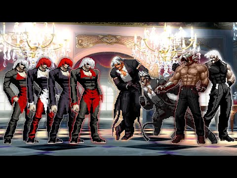 Видео: [KOF Mugen] Bosses Element Team против Bosses Rugal Team