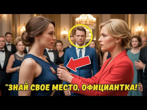 Видео: «Лицемерная богачка порвала платье, думая, что перед ней официантка… но её муж-миллионер всё видел»