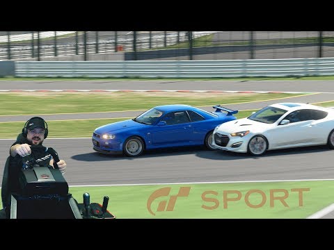 Видео: Gran Turismo: Sport — добротная схватка с Toyota S-FR и испытание на Nissan Skyline GT-R (R34)