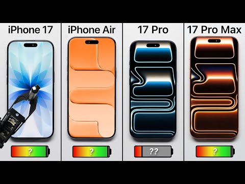 Видео: Тест аккумулятора iPhone 17, Air, 17 Pro и 17 Pro Max!