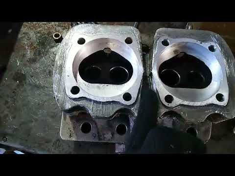 Видео: Расточка ГБЦ двигателя УД-25 на токарном станке.