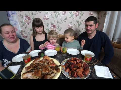 Видео: мукбанг  много шашлыка, забыли овощи