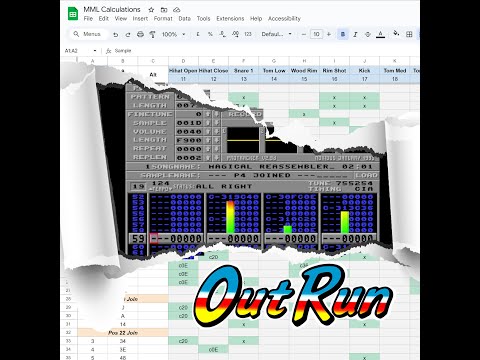 Видео: Создаём волшебный звуковой душ OutRun для Amiga с помощью ЭЛЕКТРОННОЙ ТАБЛИЦЫ!