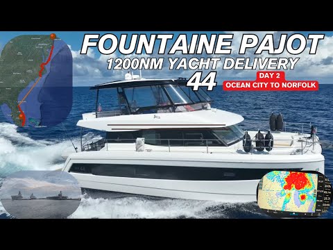 Видео: День 2: Оушен-Сити (Мэриленд) — Норфолк (Вирджиния) | Доставка яхты Fountaine Pajot — 1200 морски...