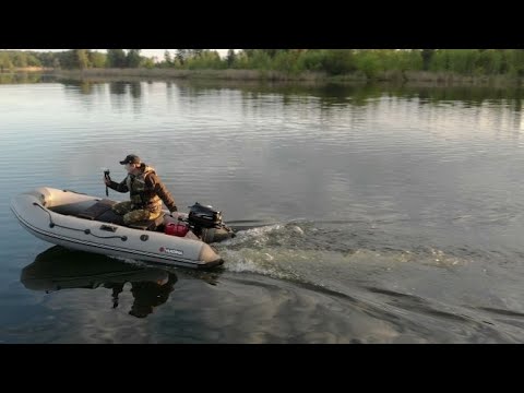 Видео: Комплект для троллинга мотор Hidea F6HS 4 тактный и лодка Yukona 320 НДНД