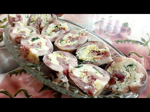 Видео: Рулеты из селедки, обалденная закуска для любого праздника.#1 навкладкевтренде