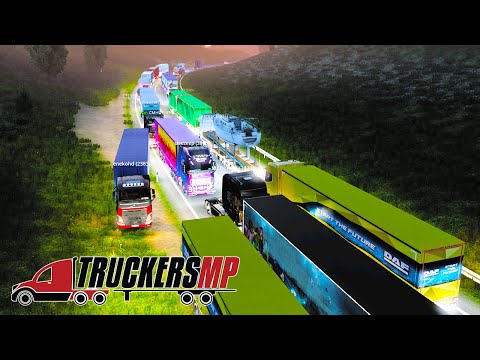 Видео: Застрял в Пробке на Дороге Дураков - ETS2MP