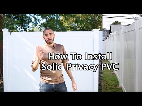 Видео: Как установить забор из ПВХ