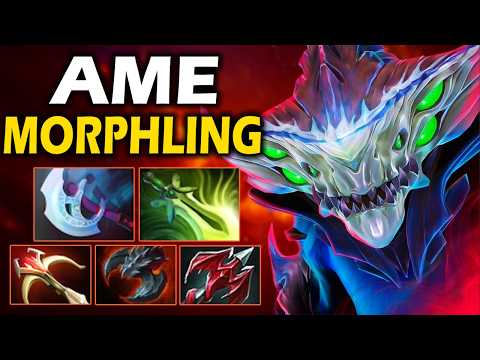 Видео: Аме на Сигнатурном Морфе, Сильнейший Герой в Патче! - Ame Morphling 7.38 ДОТА 2