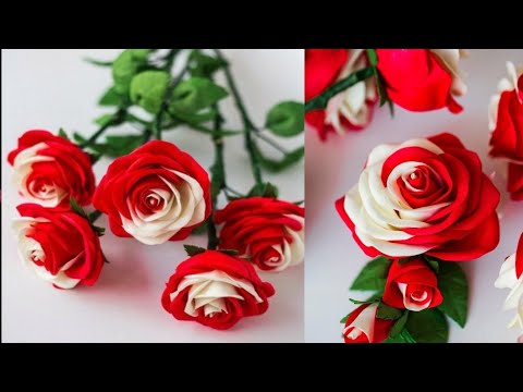 Видео: Как сделать розы из полиэтиленовых пакетов - идеи цветочных поделок