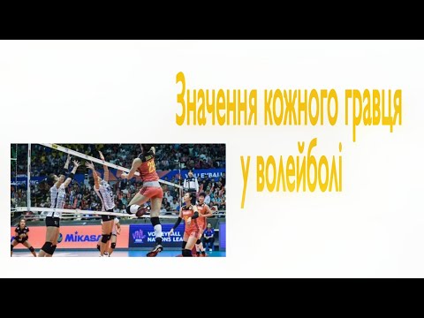 Видео: Дії  кожного гравця у волейболі. Захист і напад.