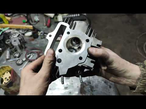 Видео: Расточка каналов головки мопеда Alpha Tourist 120