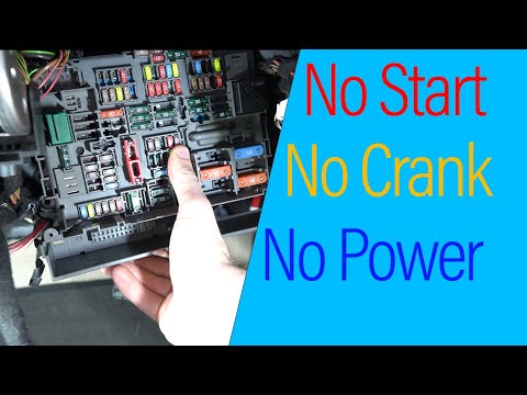 Видео: BMW e9x, клемма B+, нет стартера, нет питания, вещевой ящик, снятие блока предохранителей