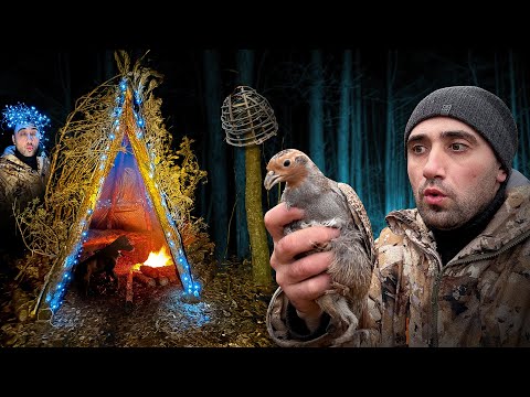 Видео: 24-Часа в Хижине. Сделал классные ловушки на фазана.