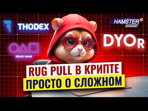Видео: Что такое rug pull? Как избежать скама в крипте? ⚡️ Hamster Academy
