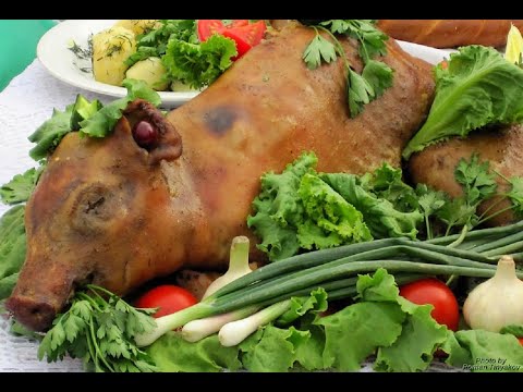 Видео: Смаженый кабанчик